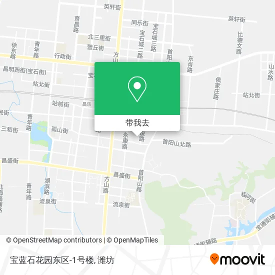 宝蓝石花园东区-1号楼地图