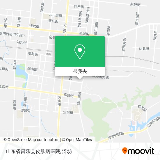 山东省昌乐县皮肤病医院地图