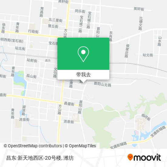 昌东·新天地西区-20号楼地图