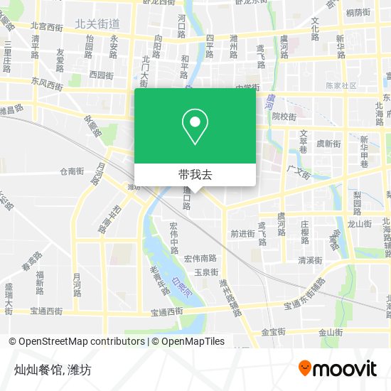 灿灿餐馆地图
