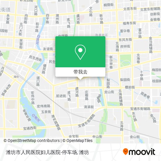 潍坊市人民医院妇儿医院-停车场地图