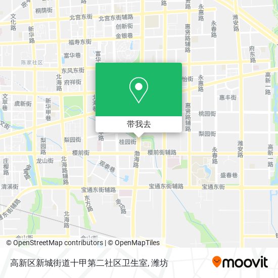 高新区新城街道十甲第二社区卫生室地图