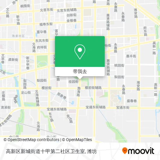 高新区新城街道十甲第二社区卫生室地图