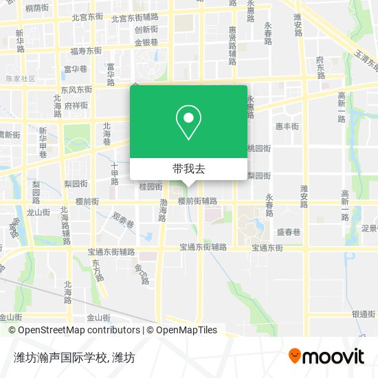 潍坊瀚声国际学校地图