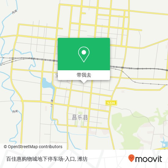 百佳惠购物城地下停车场-入口地图