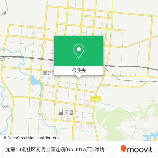 笼屉13道社区厨房全国连锁(No.001A店)地图