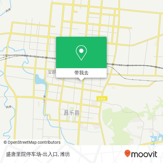 盛唐里院停车场-出入口地图
