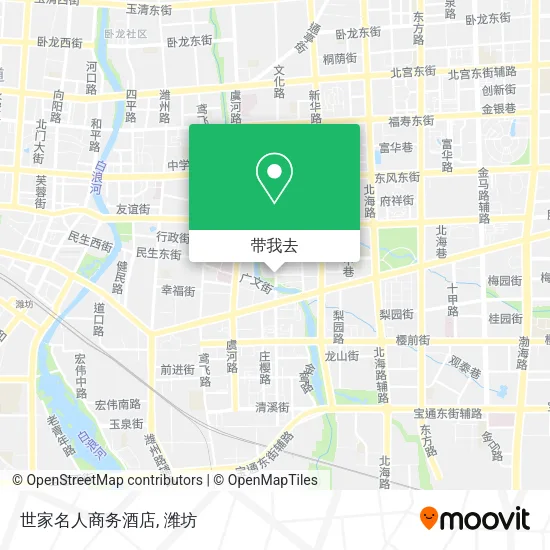 世家名人商务酒店地图