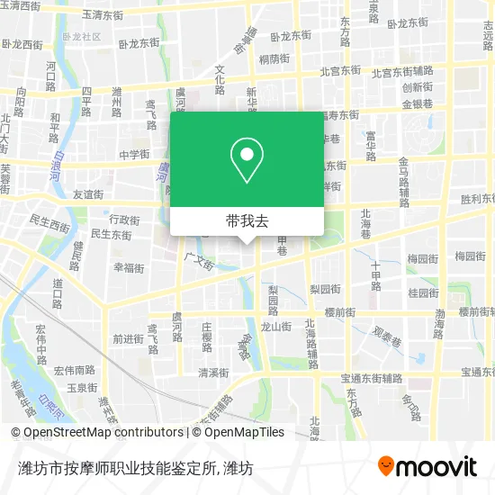 潍坊市按摩师职业技能鉴定所地图