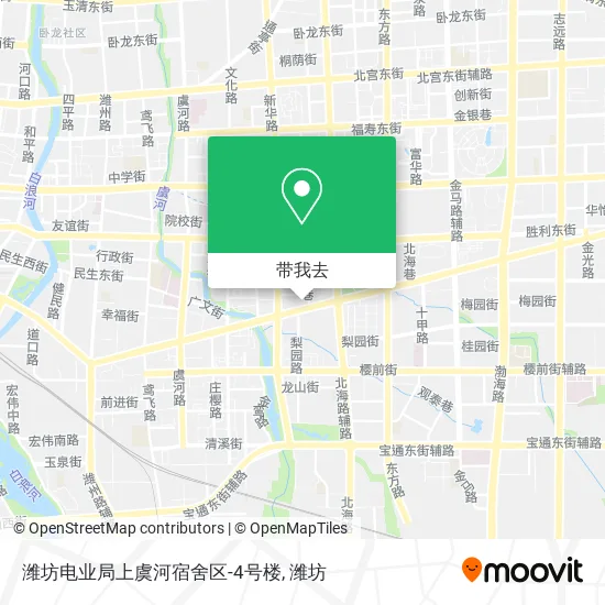 潍坊电业局上虞河宿舍区-4号楼地图