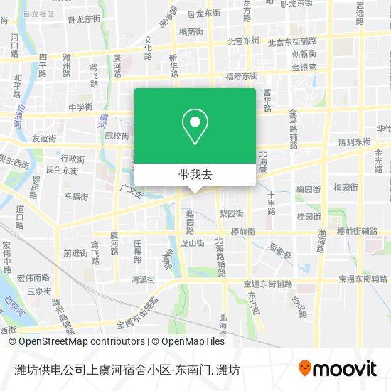 潍坊供电公司上虞河宿舍小区-东南门地图