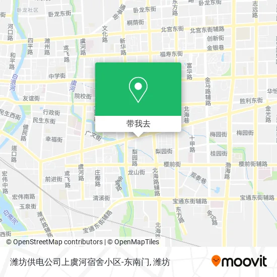 潍坊供电公司上虞河宿舍小区-东南门地图