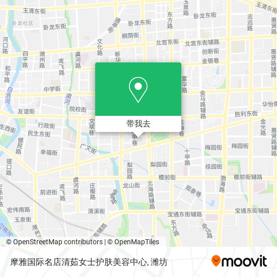 摩雅国际名店清茹女士护肤美容中心地图