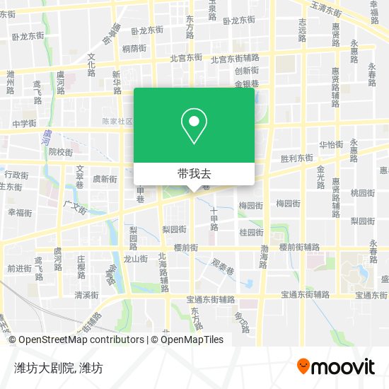 潍坊大剧院地图