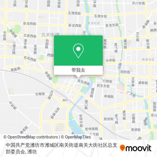 中国共产党潍坊市潍城区南关街道南关大街社区总支部委员会地图