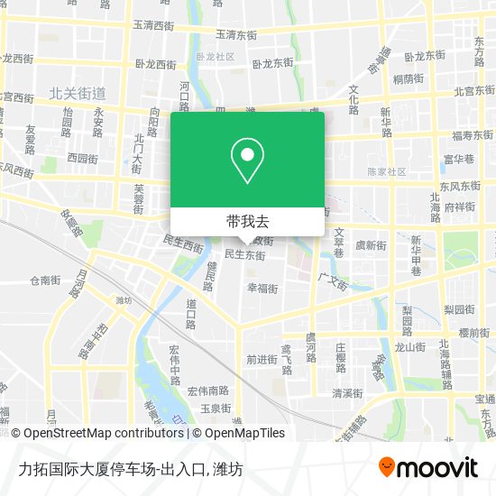 力拓国际大厦停车场-出入口地图