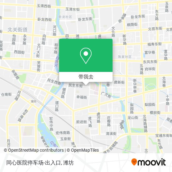 同心医院停车场-出入口地图