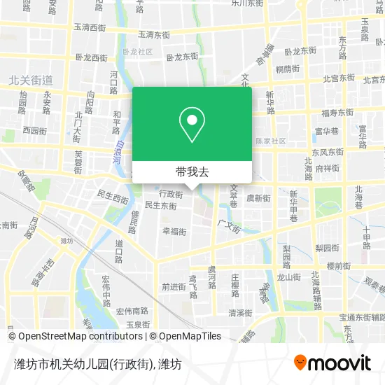 潍坊市机关幼儿园(行政街)地图