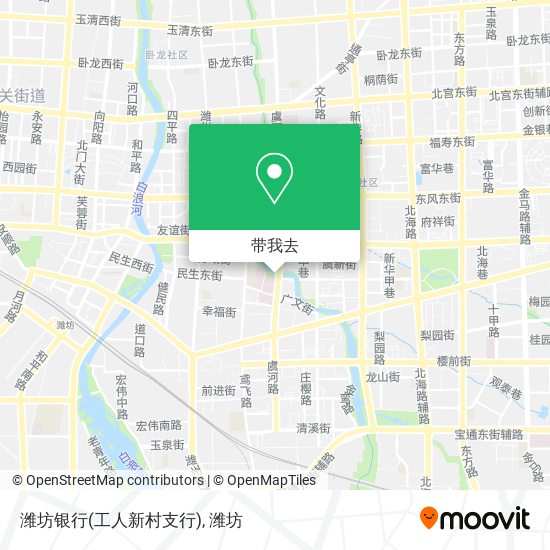 潍坊银行(工人新村支行)地图