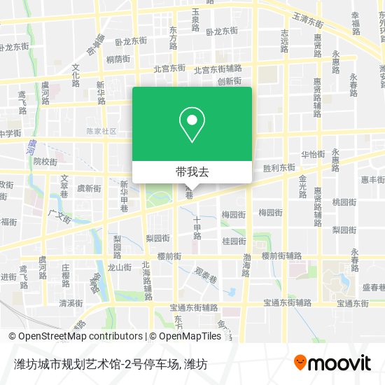 潍坊城市规划艺术馆-2号停车场地图