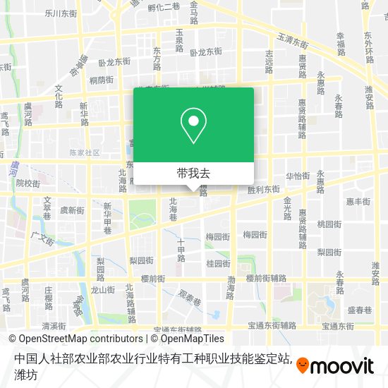 中国人社部农业部农业行业特有工种职业技能鉴定站地图