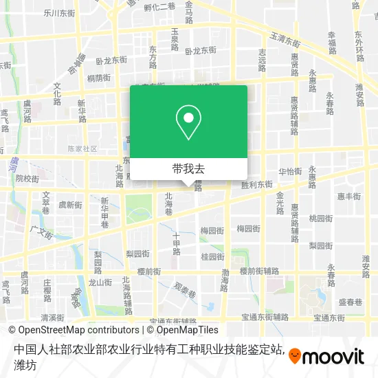 中国人社部农业部农业行业特有工种职业技能鉴定站地图