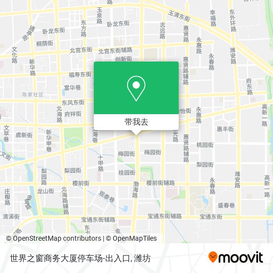 世界之窗商务大厦停车场-出入口地图