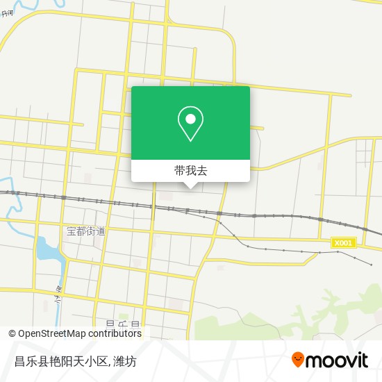昌乐县艳阳天小区地图