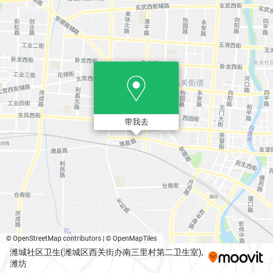潍城社区卫生(潍城区西关街办南三里村第二卫生室)地图