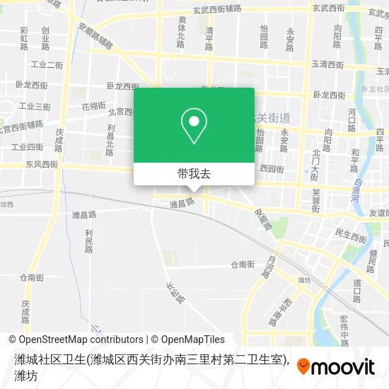 潍城社区卫生(潍城区西关街办南三里村第二卫生室)地图