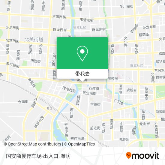 国安商厦停车场-出入口地图