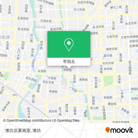 潍坊后素画室地图