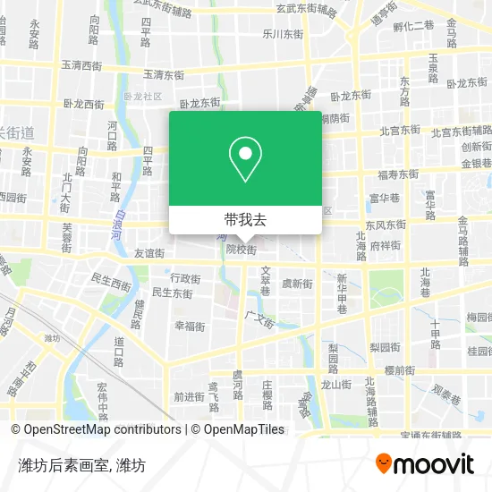 潍坊后素画室地图