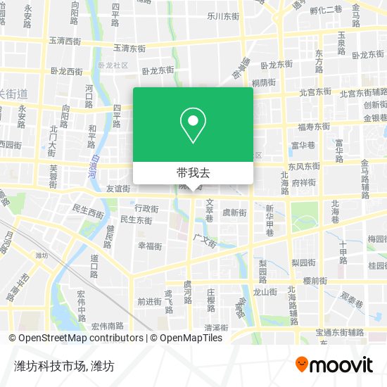 潍坊科技市场地图