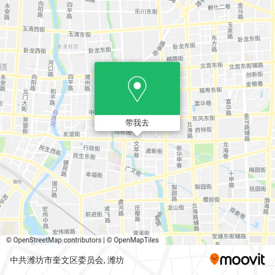 中共潍坊市奎文区委员会地图