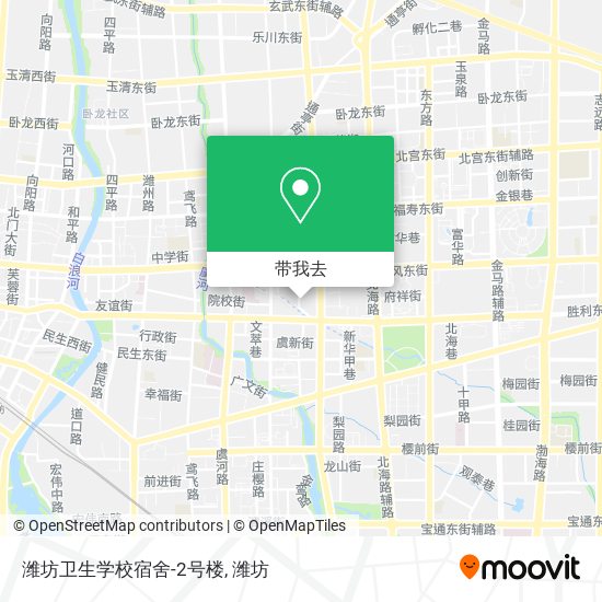 潍坊卫生学校宿舍-2号楼地图