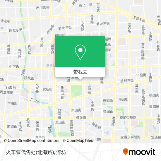 火车票代售处(北海路)地图