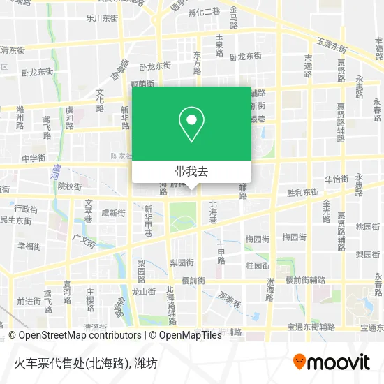 火车票代售处(北海路)地图