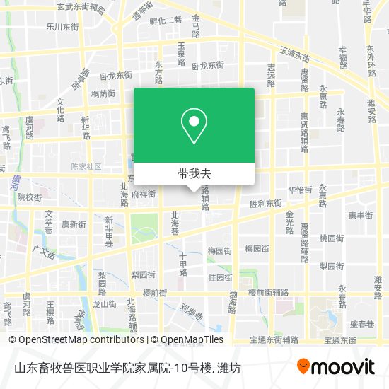 山东畜牧兽医职业学院家属院-10号楼地图