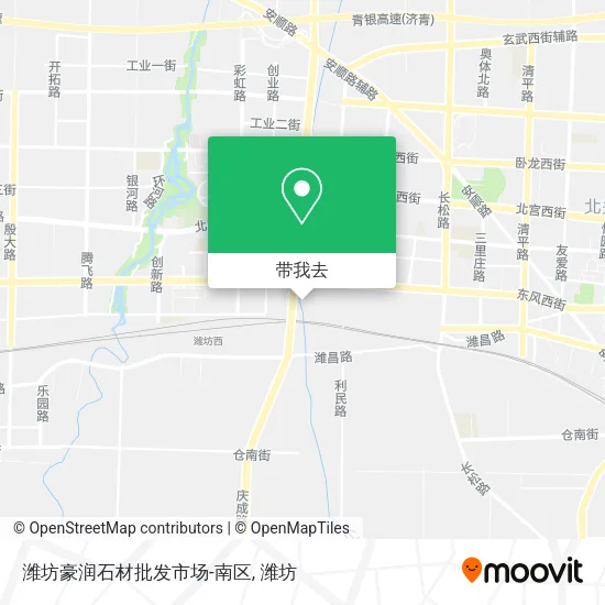 潍坊豪润石材批发市场-南区地图