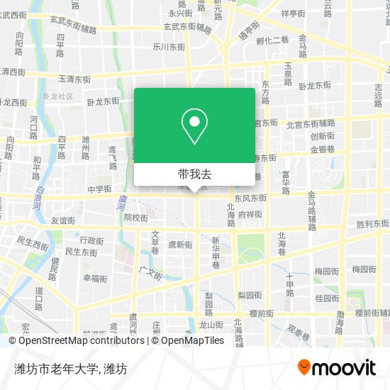 潍坊市老年大学地图