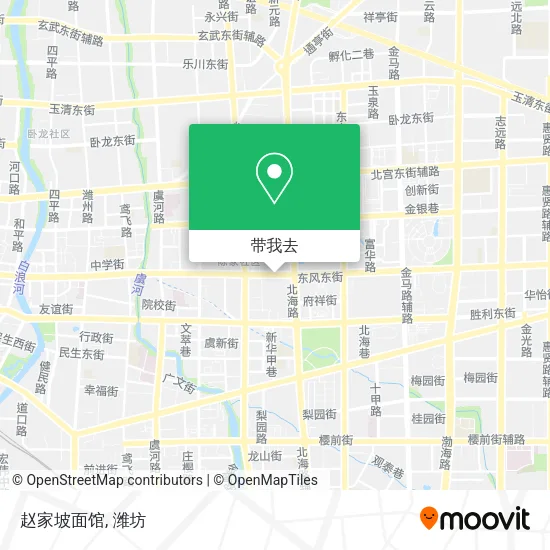 赵家坡面馆地图