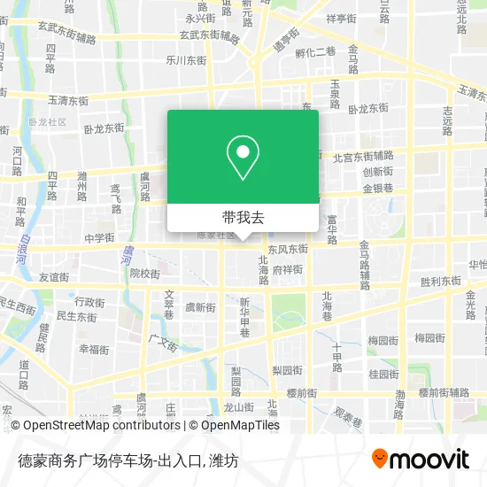 德蒙商务广场停车场-出入口地图