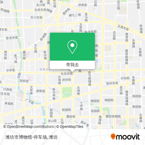 潍坊市博物馆-停车场地图