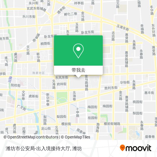 潍坊市公安局-出入境接待大厅地图