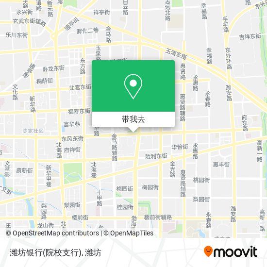 潍坊银行(院校支行)地图