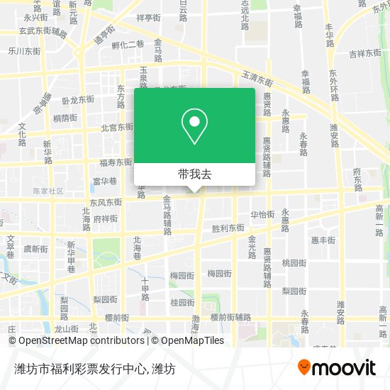 潍坊市福利彩票发行中心地图