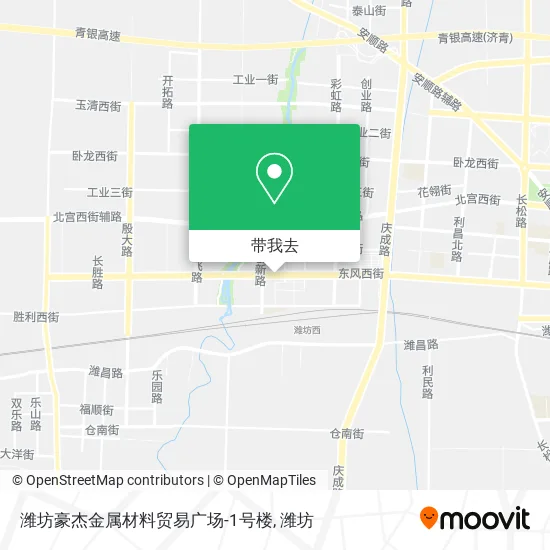 潍坊豪杰金属材料贸易广场-1号楼地图