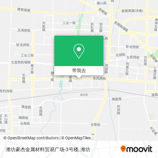 潍坊豪杰金属材料贸易广场-3号楼地图