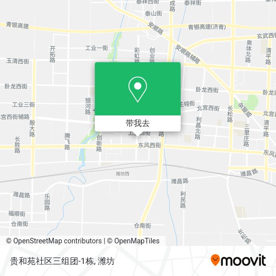 贵和苑社区三组团-1栋地图